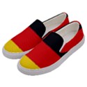 German flag, banner Deutschland, watercolor painting art Men s Canvas Slip Ons View2