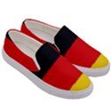 German flag, banner Deutschland, watercolor painting art Men s Canvas Slip Ons View3