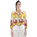 Yellow Phalaenopsis flower, floral Aquarel watercolor painting art Wind Breaker (Women) View1