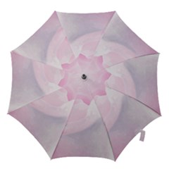 Rose Pink Flower, Floral Aquarel - Watercolor Painting Art Hook Handle Umbrellas (small)