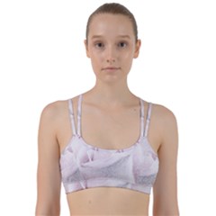 Rose Pink Flower  Floral Pencil Drawing Art Line Them Up Sports Bra by picsaspassion