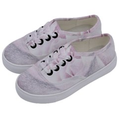 Rose Pink Flower  Floral Pencil Drawing Art Kids  Classic Low Top Sneakers