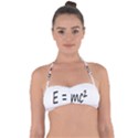 E=mc2 gravity formula physics Halter Bandeau Bikini Top View1