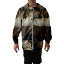 The Lonely Wolf On The Flying Rock Hooded Wind Breaker (Kids) View1