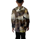 The Lonely Wolf On The Flying Rock Hooded Wind Breaker (Kids) View2