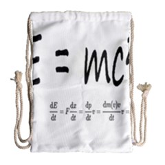 E=mc2 Formula Physics Relativity Drawstring Bag (large) by picsaspassion