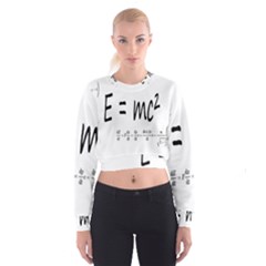 E=mc2 Formula Physics Relativity Cropped Sweatshirt by picsaspassion