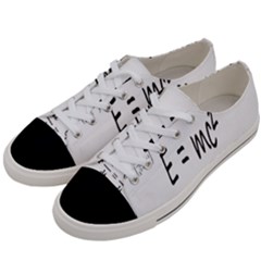 E=mc2 Formula Physics Relativity Women s Low Top Canvas Sneakers by picsaspassion