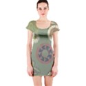 Artnouveau18 Short Sleeve Bodycon Dress View1