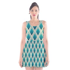 Artdecoteal Scoop Neck Skater Dress by NouveauDesign