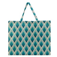 Artdecoteal Zipper Large Tote Bag by NouveauDesign