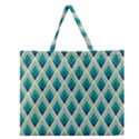 Artdecoteal Zipper Large Tote Bag View1