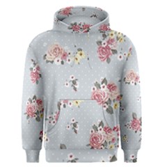 Floral Blue Men s Pullover Hoodie by NouveauDesign