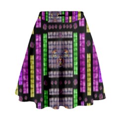 This Is A Cartoon Circle Mouse High Waist Skirt by pepitasart