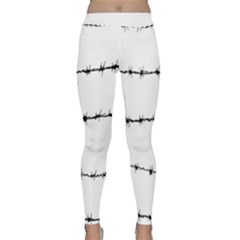 Barbed Wire Black Classic Yoga Leggings