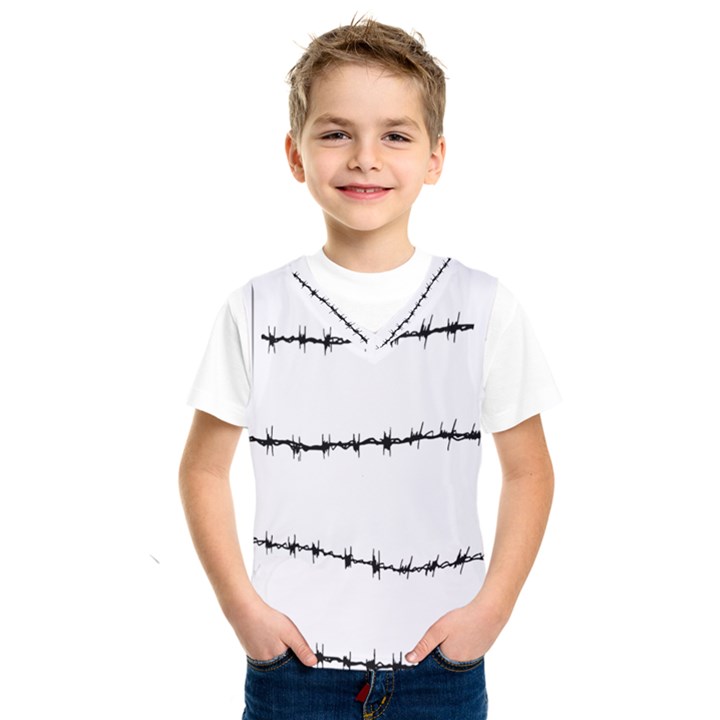 Barbed Wire Black Kids  SportsWear