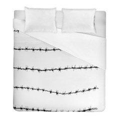 Barbed Wire Black Duvet Cover (full/ Double Size) by Mariart