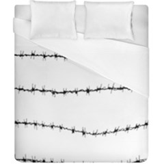 Barbed Wire Black Duvet Cover (california King Size)