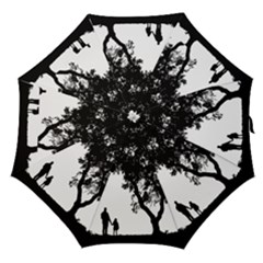 Black Father Daughter Natural Hill Straight Umbrellas