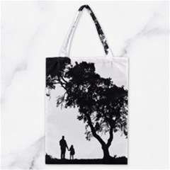 Black Father Daughter Natural Hill Classic Tote Bag by Mariart