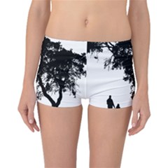 Black Father Daughter Natural Hill Boyleg Bikini Bottoms by Mariart