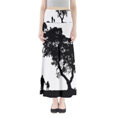 Black Father Daughter Natural Hill Full Length Maxi Skirt