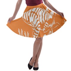 Animals Dinosaur Ancient Times A-line Skater Skirt