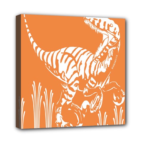 Animals Dinosaur Ancient Times Mini Canvas 8  X 8  by Mariart