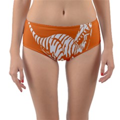 Animals Dinosaur Ancient Times Reversible Mid-waist Bikini Bottoms by Mariart