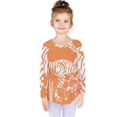 Animals Dinosaur Ancient Times Kids  Long Sleeve Tee