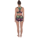 Camuflage Flag Green Purple Grey Racerback Boyleg Bikini Set View2