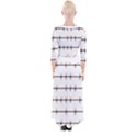 Barbed Wire Brown Quarter Sleeve Wrap Maxi Dress View2