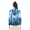 City Building Blue Sky Hooded Wind Breaker (Women) View2