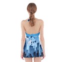 City Building Blue Sky Halter Dress Swimsuit  View2