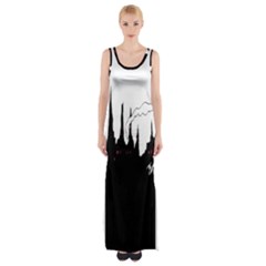 City History Speedrunning Maxi Thigh Split Dress