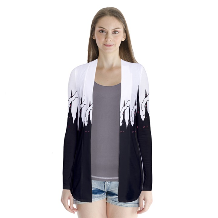 City History Speedrunning Drape Collar Cardigan