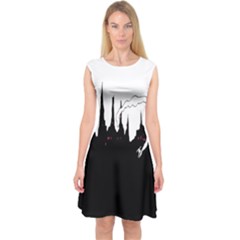 City History Speedrunning Capsleeve Midi Dress by Mariart