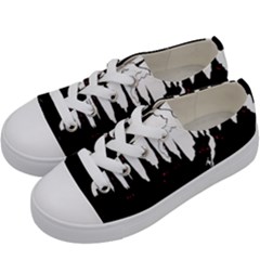 City History Speedrunning Kids  Low Top Canvas Sneakers