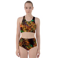 Christmas Tree Light Color Night Racer Back Bikini Set by Mariart