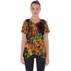 Christmas Tree Light Color Night Cut Out Side Drop Tee by Mariart