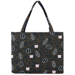 Espresso Cofee Glass Line Chevron Mini Tote Bag