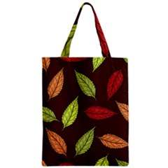 Autumn Leaves Pattern Zipper Classic Tote Bag by Mariart