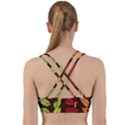 Autumn Leaves Pattern Back Weave Sports Bra View2