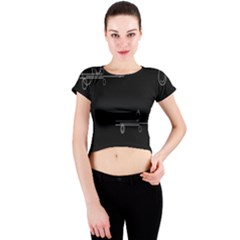 Feedback Loops Motion Graphics Piece Crew Neck Crop Top