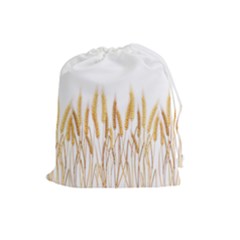 Wheat Plants Drawstring Pouches (large) 