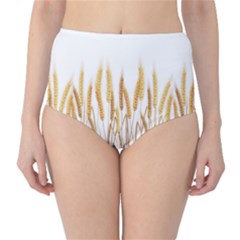 Wheat Plants High-waist Bikini Bottoms by Mariart