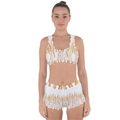 Wheat Plants Racerback Boyleg Bikini Set by Mariart