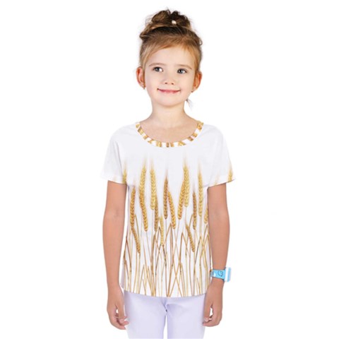 Wheat Plants Kids  One Piece Tee by Mariart