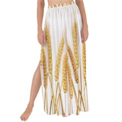 Wheat Plants Maxi Chiffon Tie-up Sarong