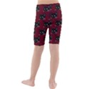 Face Cat Animals Red Kids  Mid Length Swim Shorts View2